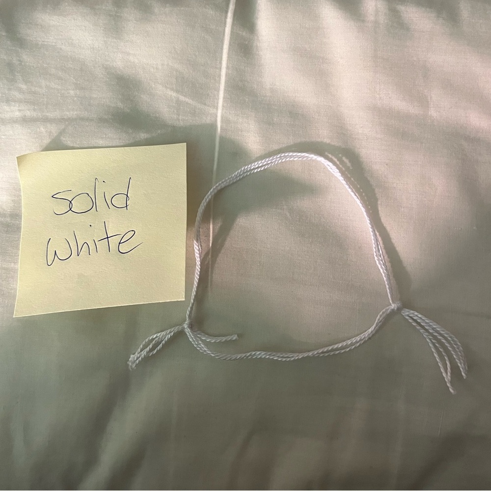 Solid White Bracelet - image 2